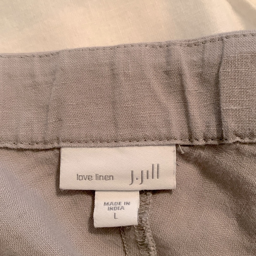 Gray linen skirt